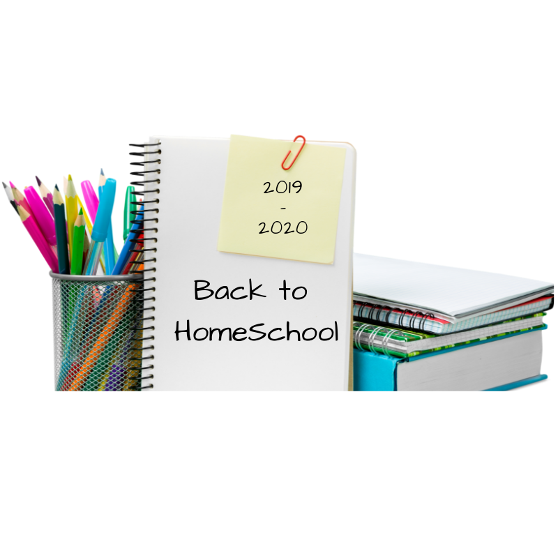 Back to Homeschool with school supplies 